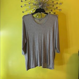Gray Flowy Top